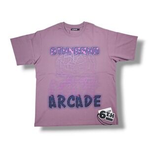 6th NBRHD "Game Over" Crew Neck Violet T-Shirt Men's‎ M NWT